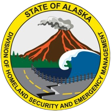 The seal of the State of Alaska.